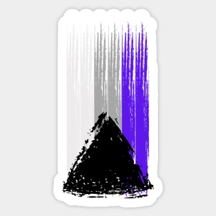 Pride Collection - Demisexual Pride Flag (Paint Streak/Vertical) Sticker